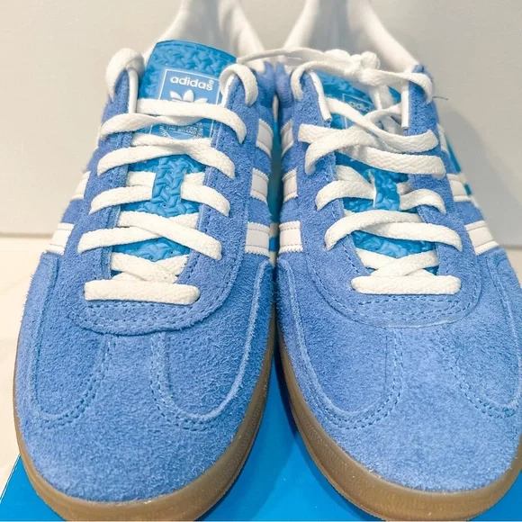 Adidas Originals Gazelle Indoor Blue Fusion HQ8717 Shoes Sneakers Samba W7.5 M6 - Picture 10 of 11